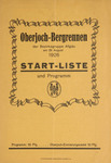 Programme cover of Oberjoch Hill Climb, 29/08/1926