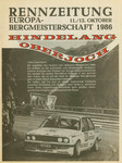 Programme cover of Oberjoch Hill Climb, 12/10/1986