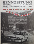 Programme cover of Oberjoch Hill Climb, 12/10/1986
