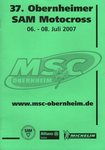 Programme cover of Obernheim, 08/07/2007
