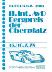 Programme cover of Oberpfalz Hill Climb, 16/07/1978