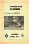 Programme cover of Oldebroek, 07/08/1971
