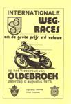 Programme cover of Oldebroek, 09/08/1975