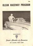 Programme cover of Olean Raceway, 1959