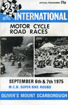 Programme cover of Oliver's Mount Circuit, 07/09/1975