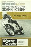Programme cover of Oliver's Mount Circuit, 26/08/1967