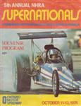Programme cover of Ontario Motor Speedway, 13/10/1974