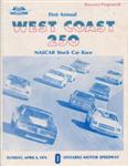 Programme cover of Ontario Motor Speedway, 04/04/1976