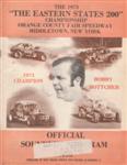 Programme cover of Orange County Fair Speedway (NY), 21/10/1973