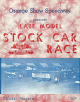 Programme cover of Orange Show Speedway, 08/07/1967