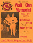 Programme cover of Orange Show Speedway, 06/09/1971