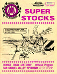 Programme cover of Orange Show Speedway, 26/08/1972