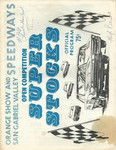 Programme cover of Orange Show Speedway, 1973