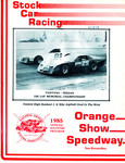 Programme cover of Orange Show Speedway, 27/05/1985