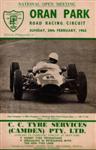 Programme cover of Oran Park Raceway, 24/02/1963