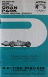 Programme cover of Oran Park Raceway, 24/11/1963
