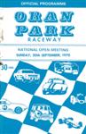 Programme cover of Oran Park Raceway, 20/09/1970