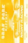 Programme cover of Oran Park Raceway, 09/01/1971