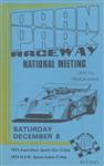 Programme cover of Oran Park Raceway, 08/12/1973