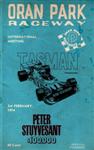 Programme cover of Oran Park Raceway, 03/02/1974