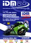 Programme cover of Oschersleben, 14/09/2003