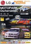 Programme cover of Oschersleben, 21/09/2003