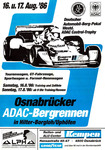 Programme cover of Osnabr&uuml;ck Hill Climb, 17/08/1986