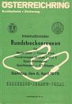 Programme cover of Österreichring, 05/04/1970