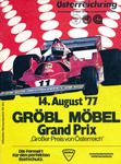 Programme cover of Österreichring, 14/08/1977