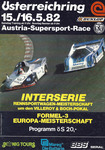 Programme cover of Österreichring, 16/05/1982