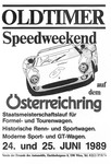 Programme cover of &Ouml;sterreichring, 25/06/1989