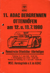 Programme cover of Ottenhöfen Hill Climb, 13/07/1980