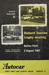 Programme cover of Oulton Park Circuit, 05/08/1957