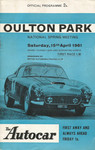 Programme cover of Oulton Park Circuit, 15/04/1961