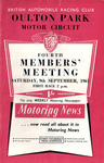 Programme cover of Oulton Park Circuit, 09/09/1961