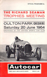 Programme cover of Oulton Park Circuit, 20/06/1964