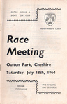 Programme cover of Oulton Park Circuit, 18/07/1964