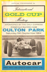 Programme cover of Oulton Park Circuit, 19/09/1964