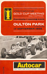 Programme cover of Oulton Park Circuit, 17/09/1966