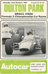 Programme cover of Oulton Park Circuit, 21/10/1967