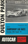 Programme cover of Oulton Park Circuit, 29/08/1970