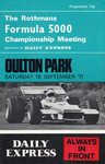 Programme cover of Oulton Park Circuit, 18/09/1971