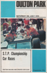 Programme cover of Oulton Park Circuit, 08/07/1972