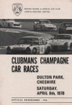 Programme cover of Oulton Park Circuit, 08/04/1978
