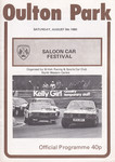Programme cover of Oulton Park Circuit, 09/08/1980