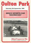 Programme cover of Oulton Park Circuit, 06/09/1980