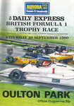 Programme cover of Oulton Park Circuit, 20/09/1980
