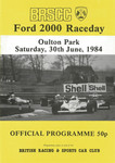 Programme cover of Oulton Park Circuit, 30/06/1984