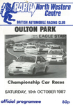 Programme cover of Oulton Park Circuit, 10/10/1987