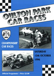 Programme cover of Oulton Park Circuit, 12/10/1996